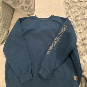 Carhartt Men's Blue Crewneck Sweater